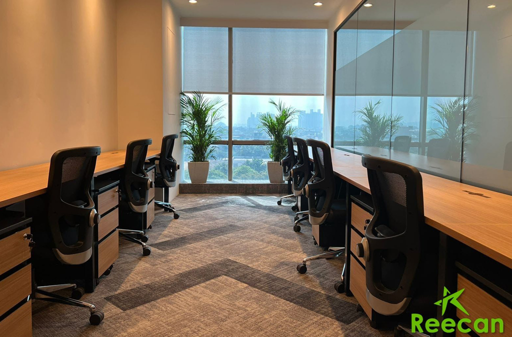 How do I create collaborative spaces in office interiors in Delhi?